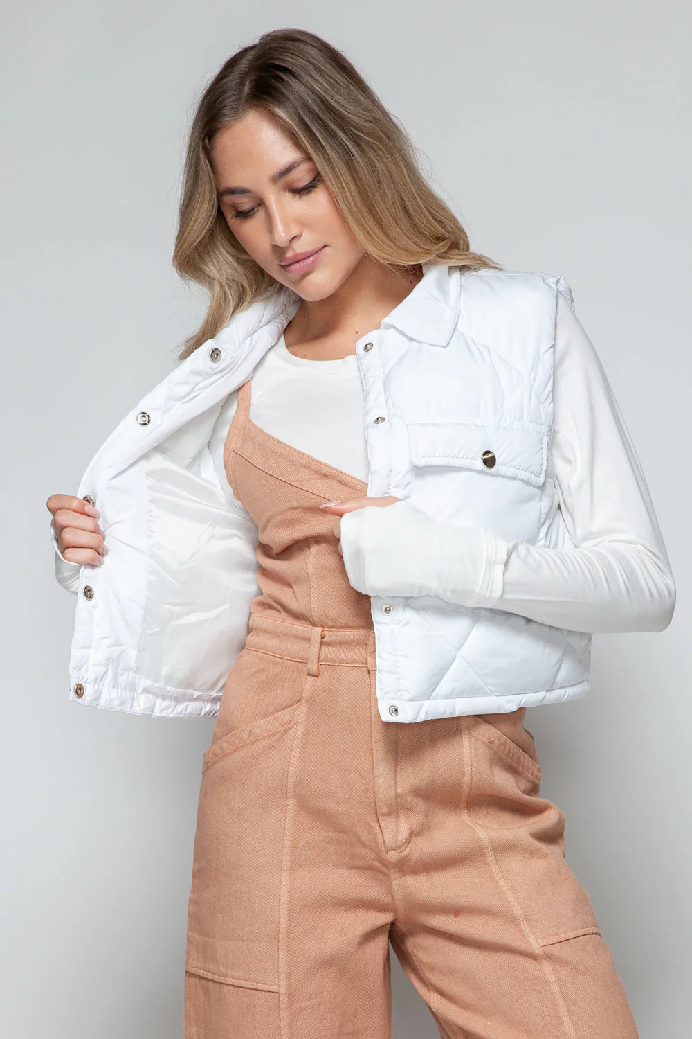 Mirjam | Snobish snap-down quilted vest - Image 5