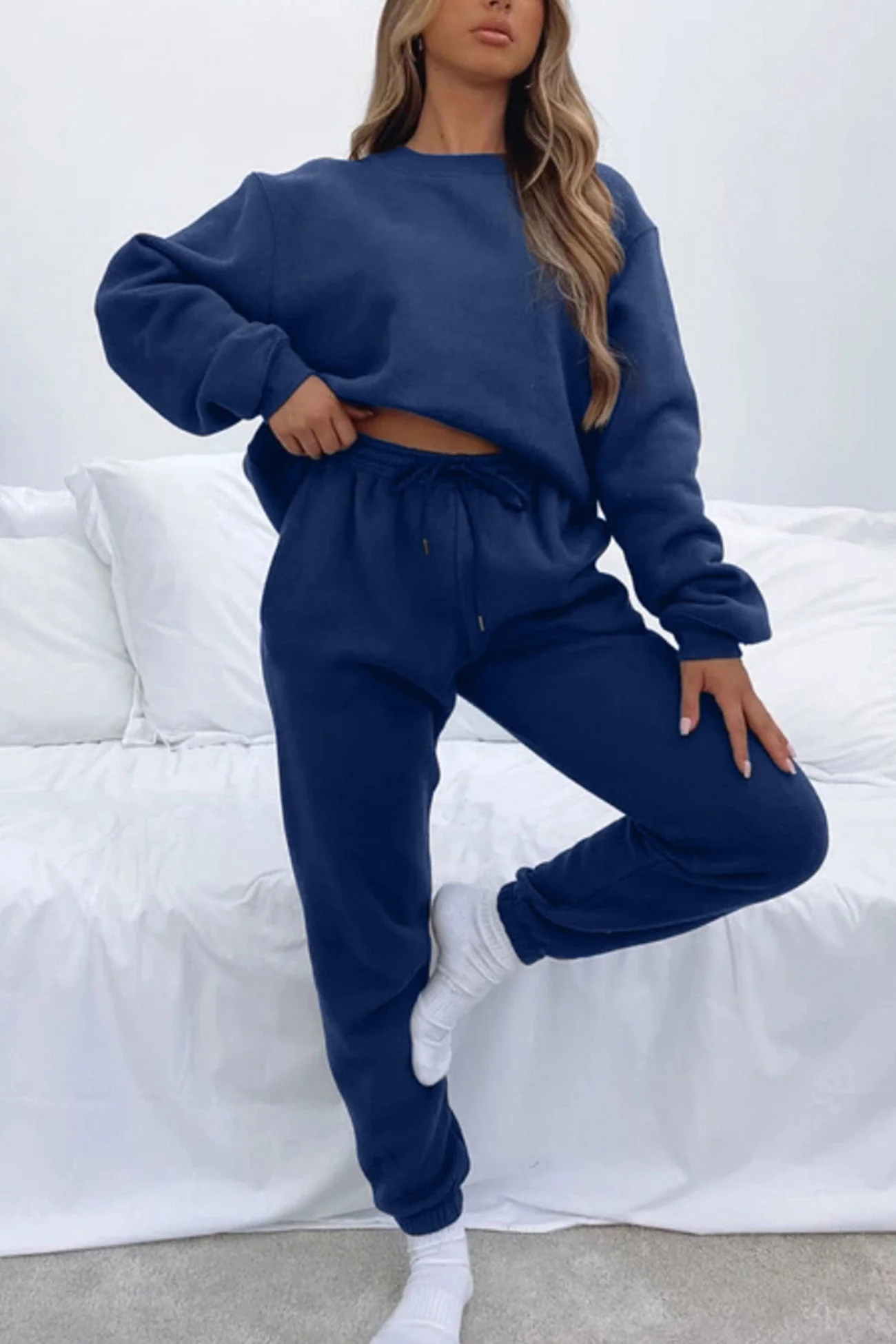 Mirjam | Solid sweatshirt pants set - Image 14