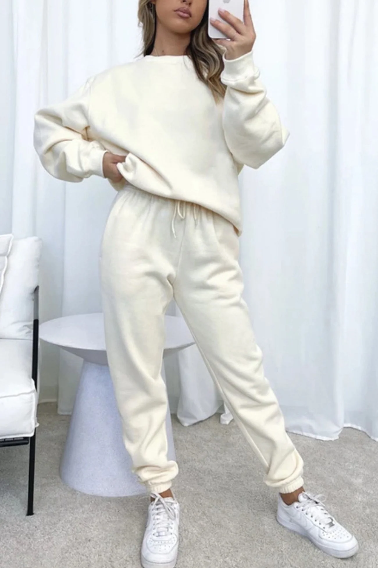 Mirjam | Solid sweatshirt pants set - Image 6