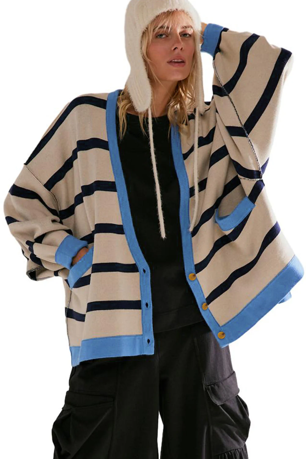 Monica| Casual and fashionable winter cardigan - Image 42