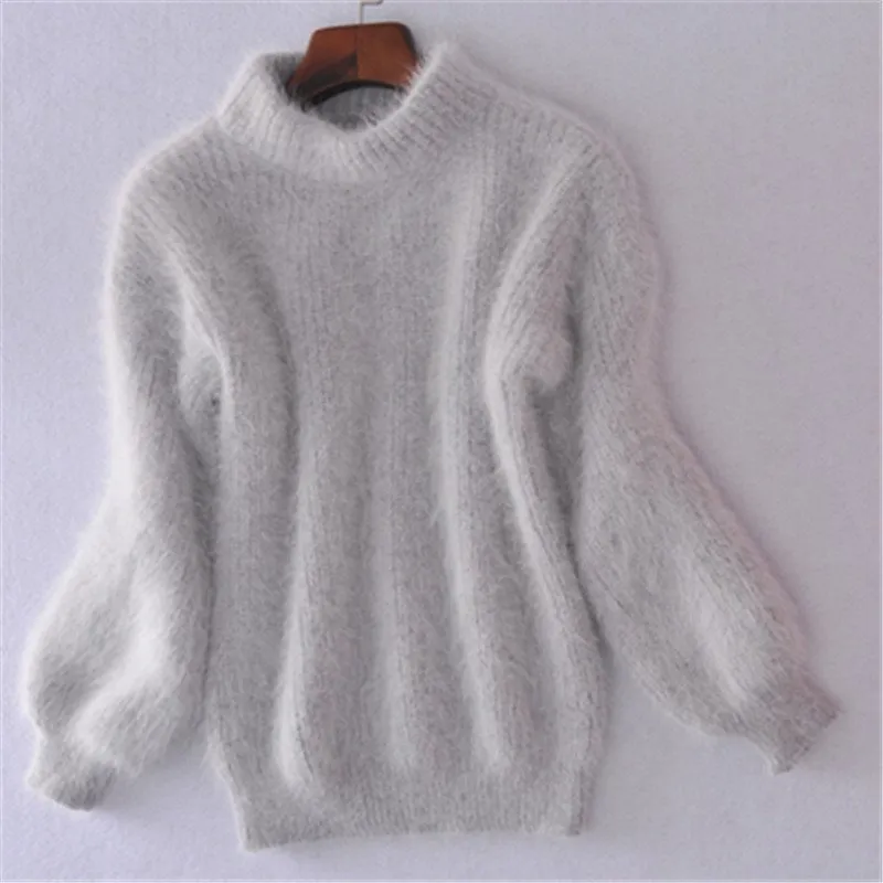 Mónica® | Vintage angora-style sweater: loosely knitted and plain. - Image 4