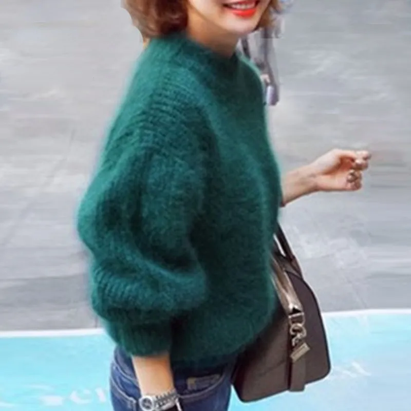 Mónica® | Vintage angora-style sweater: loosely knitted and plain. - Image 7
