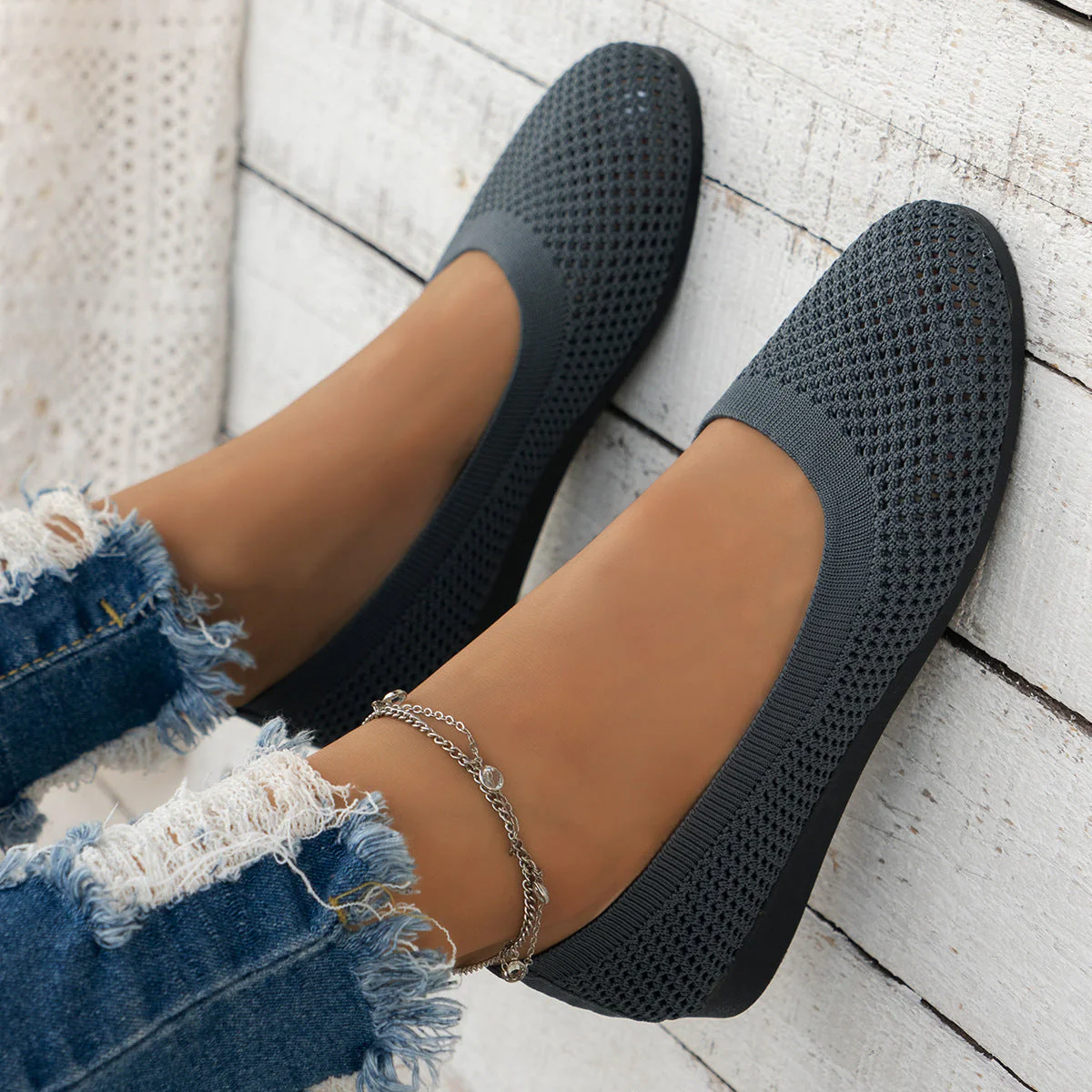 Mónica® | Women'S Breathable Knit Ballet Shoes - Image 10