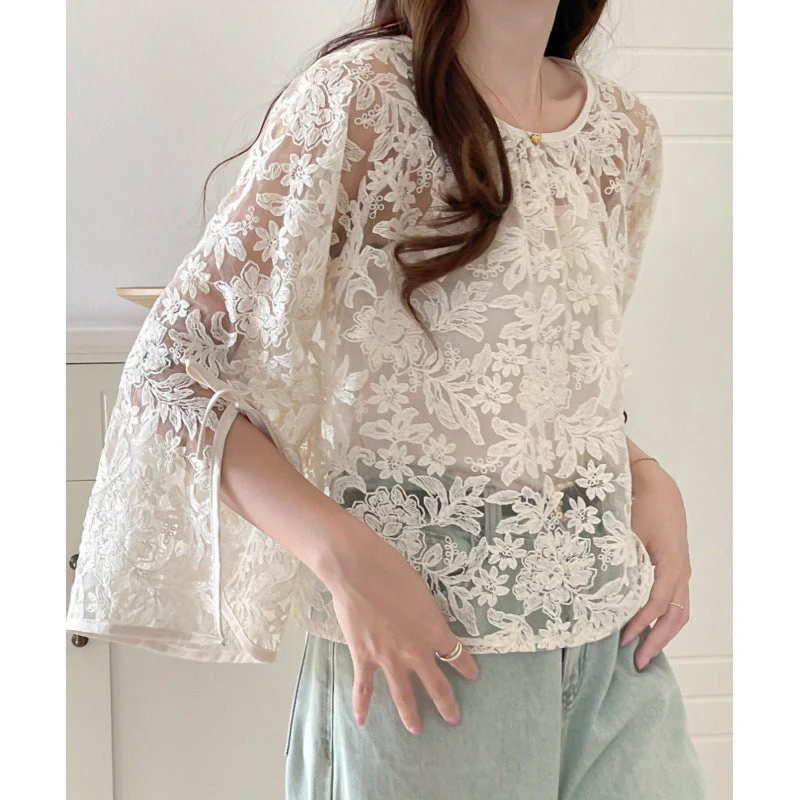 Mónica® | Women'S Floral Lace Overlay Blouse - Image 2