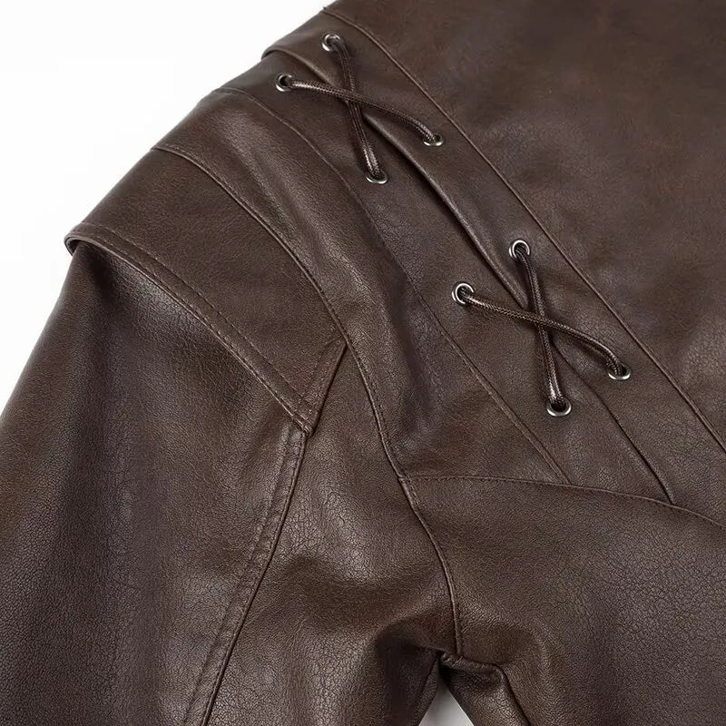 Monica | Vintage V-neck coat - Image 4