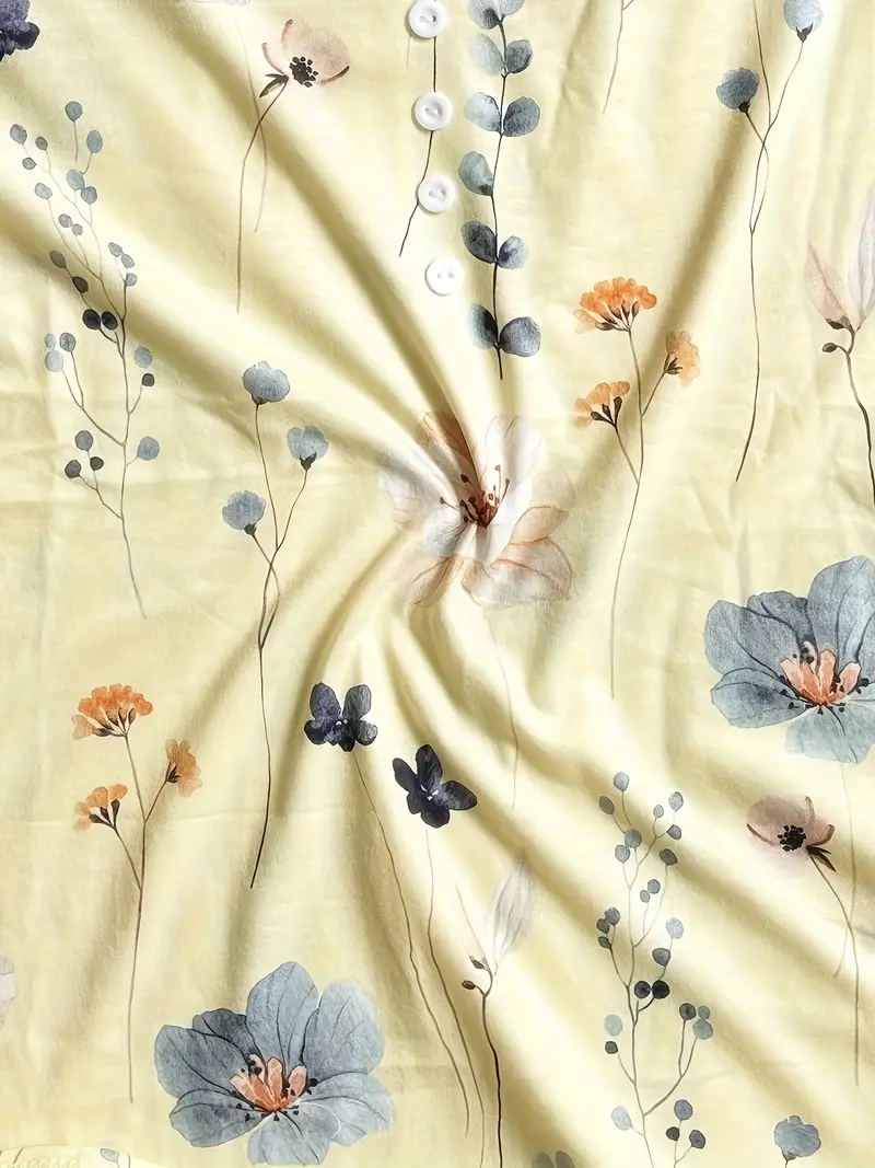 Morgan® | Floral Print Top With Buttons And Flared Sleeves - Image 12