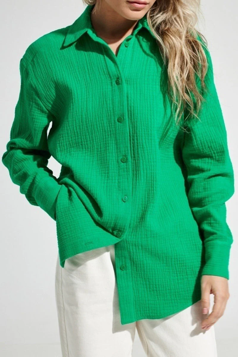 Nadia | Elegant tops with a plain turn-down collar - Image 12