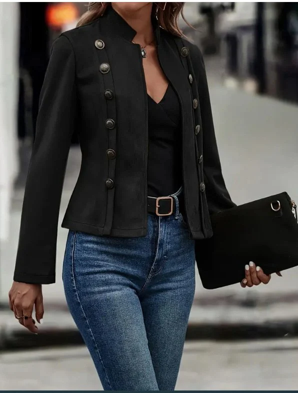 Nadine | Long sleeve suede jacket - Image 6