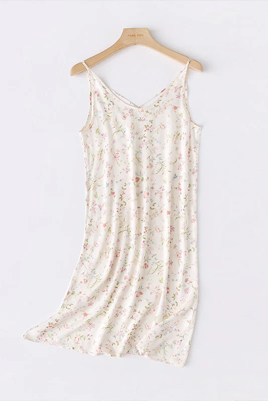 Nahir® | Printed Camisole Dress With Crossed Straps At The Back - Image 6