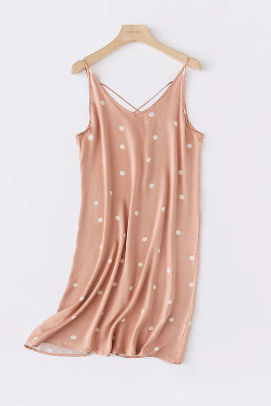 Nahir® | Printed Camisole Dress With Crossed Straps At The Back - Image 8