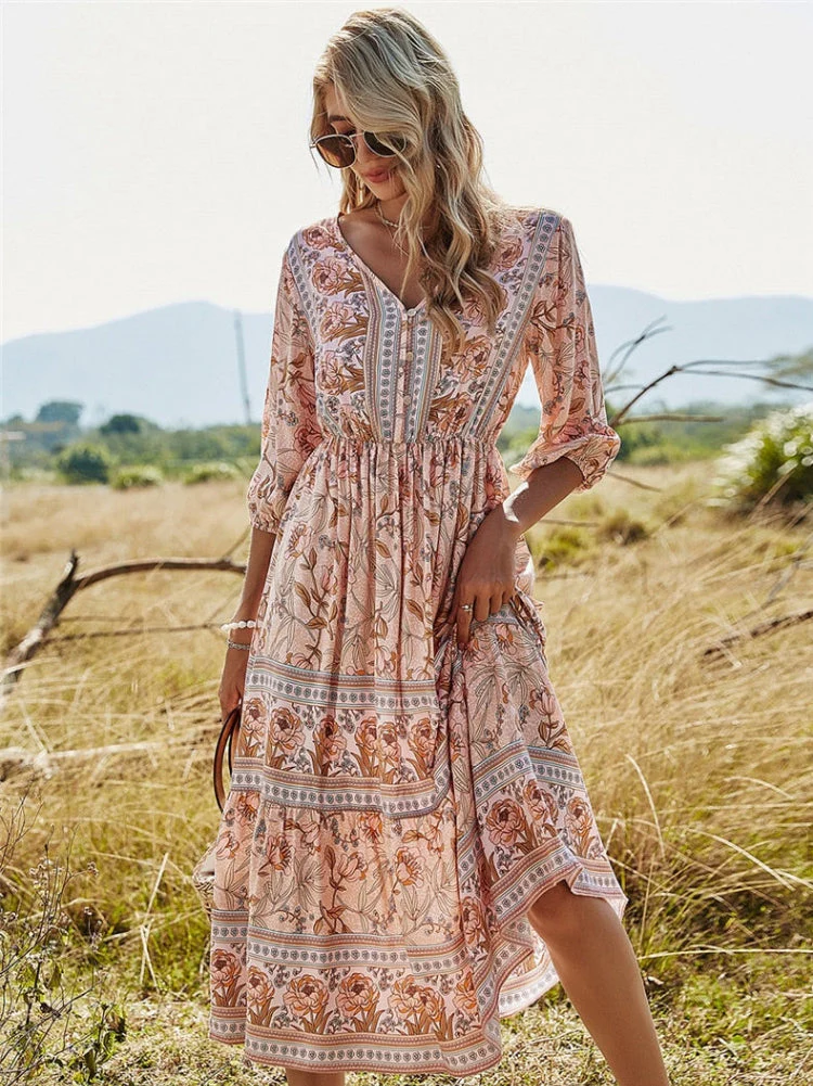 Natalia® | Elegant Bohemian Summer Dress For Women - Image 2