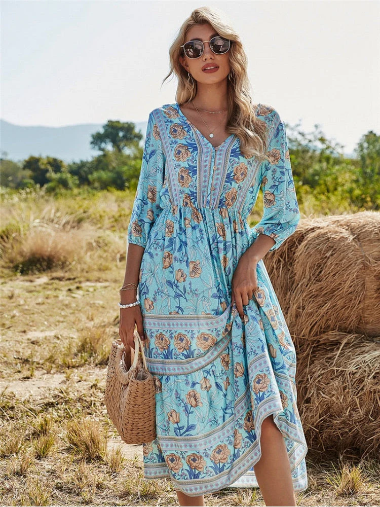Natalia® | Elegant Bohemian Summer Dress For Women - Image 3