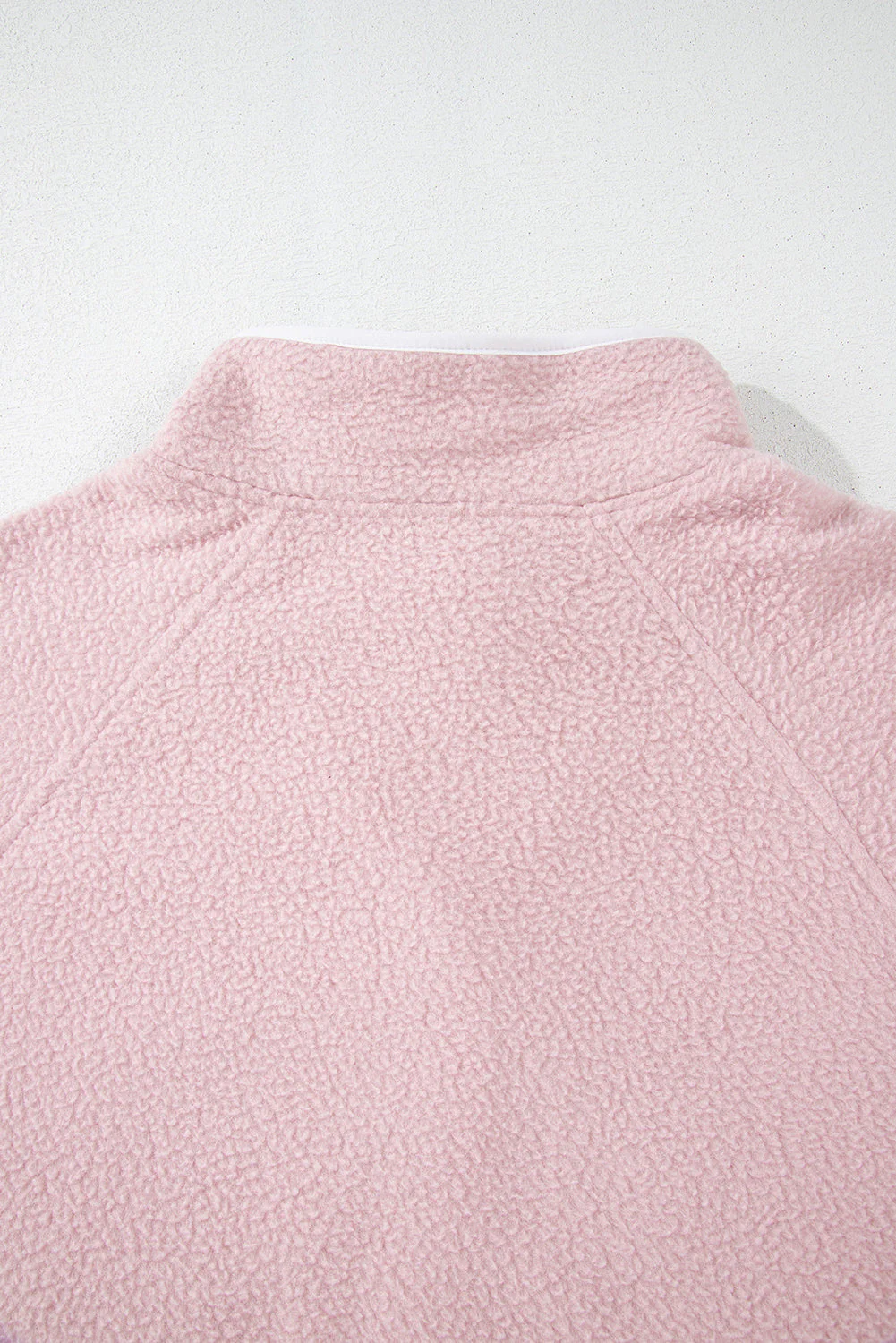 Natalia | Long-sleeved sweatshirt with a half-length snap fastening and side slit pockets - Image 13