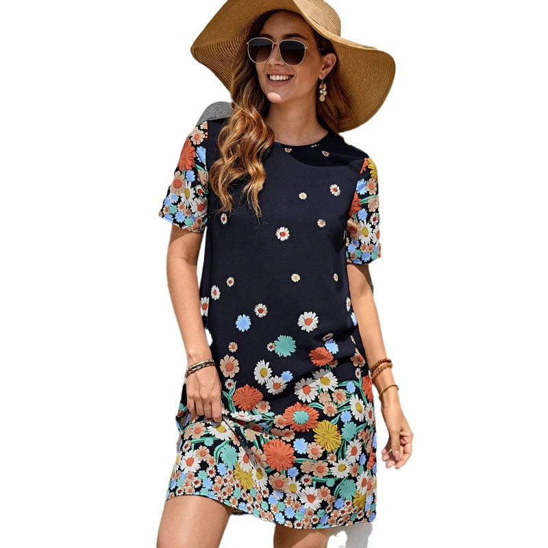 Natalia® | Women'S Flower-Shaped Summer Dress With Charming Short Sleeve Design - Image 5