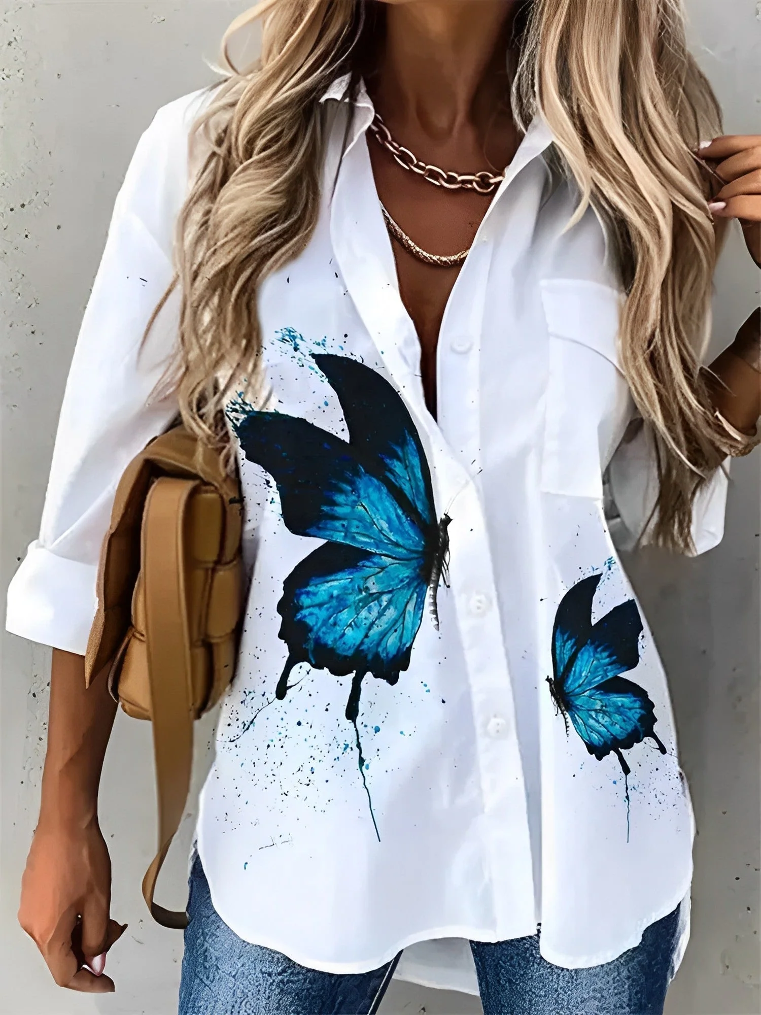 Natalie® | High Quality White Blouses With Beautiful Patterns - Image 2