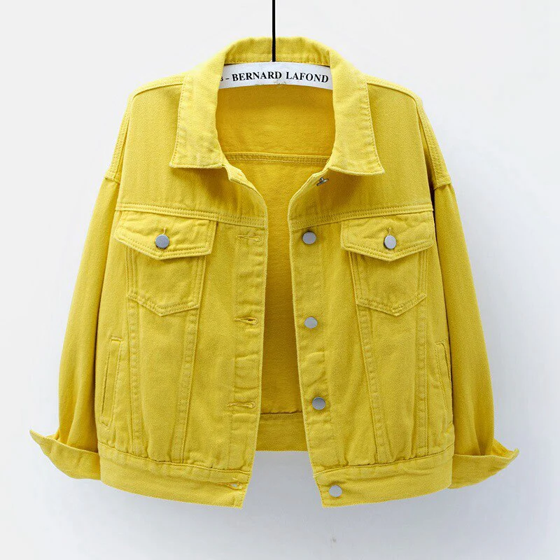 Nerea | Yellow denim jacket