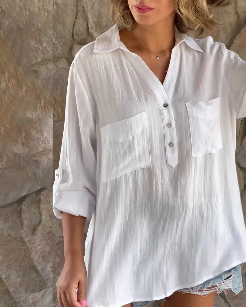 Nicole® | Simple Blouse With A V-Neck