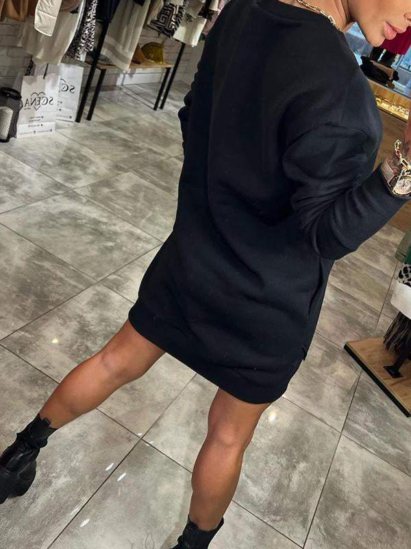 Nina | Comfortable oversized sweatshirt dress - Image 5