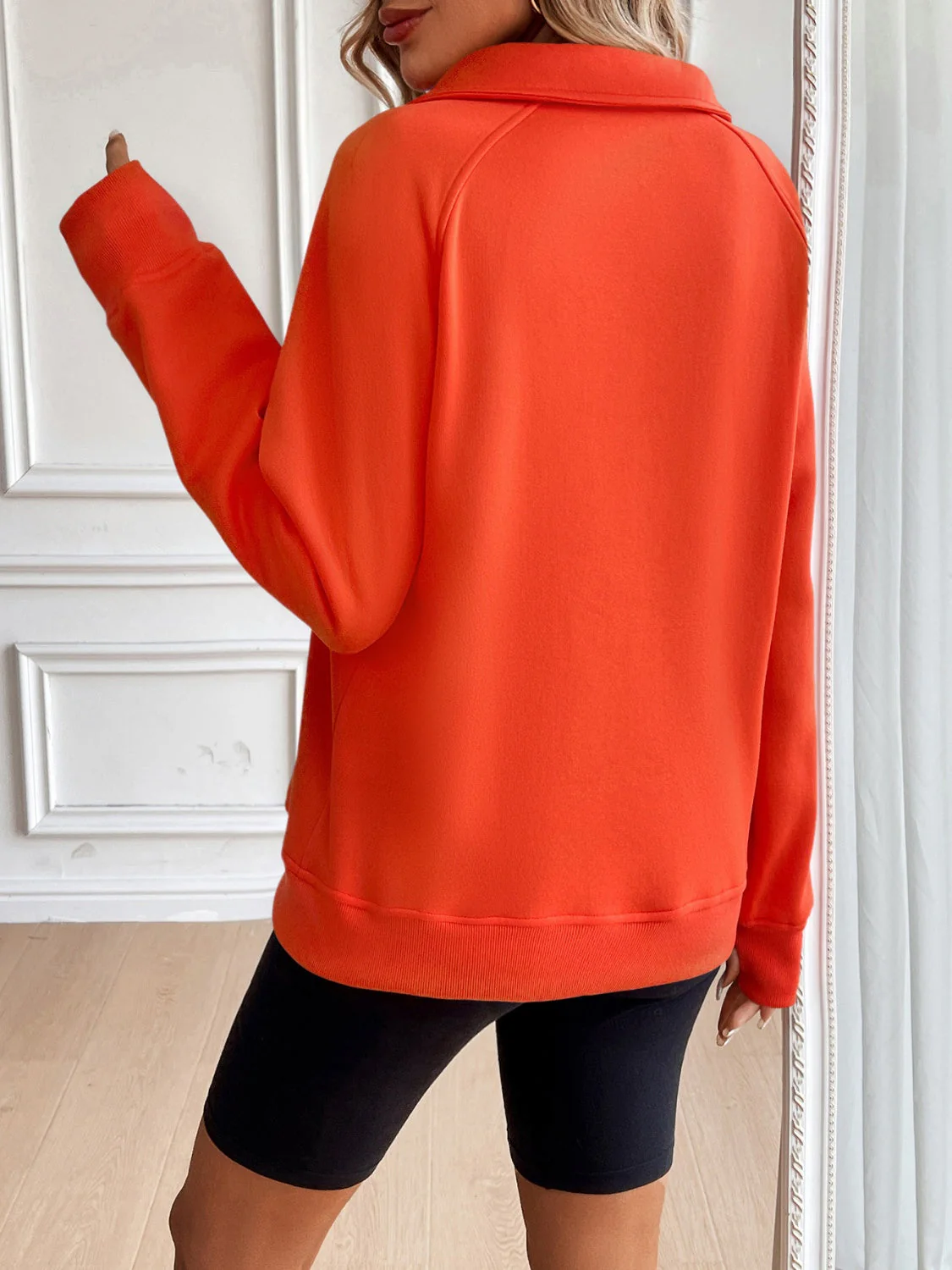 Nina | Ivy Lane half zip sweatshirt with raglan sleeves - Image 26