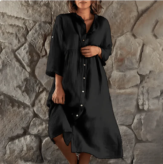 Noelia® | Plus Size Summer Dress Casual Button-Down - Image 2
