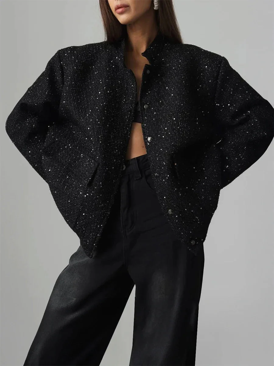 Nora® | Shiny tweed jacket for women