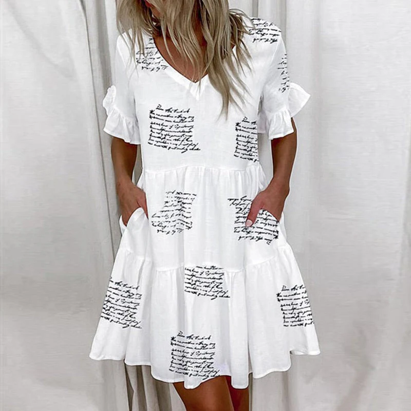 Norma® | Casual Summer Dress With Ruffles