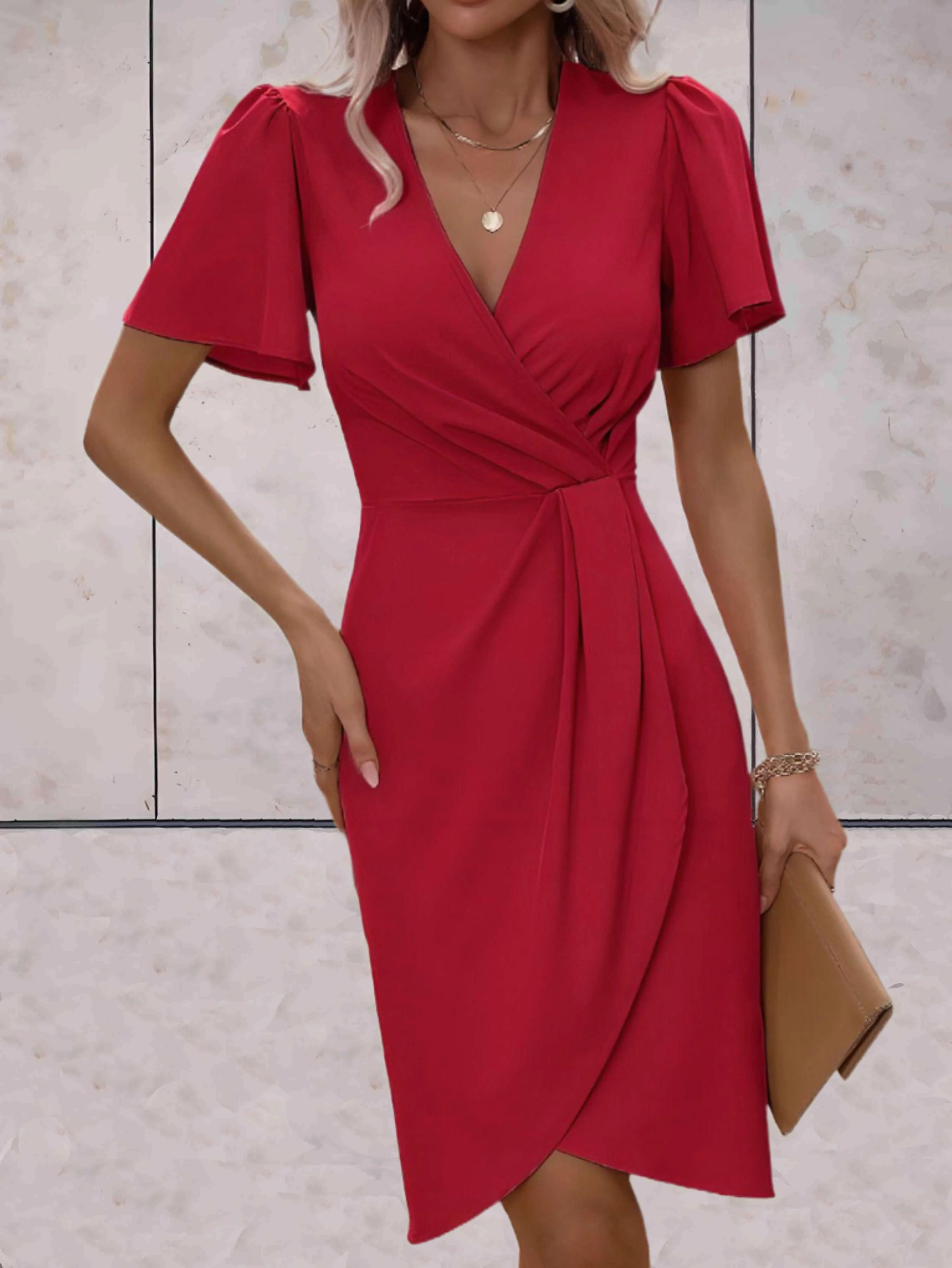 Norma® | Classic V-Neck Wrap Dress