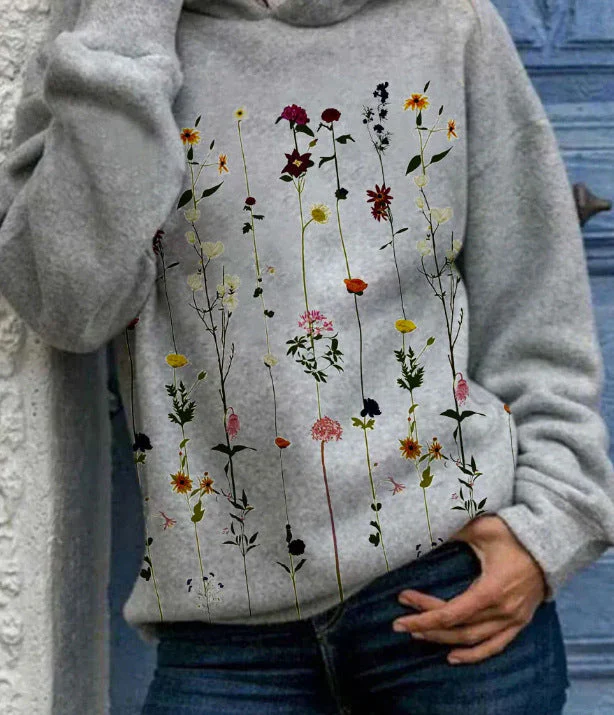Norma® | Sweat with a floral cap for women - Image 2