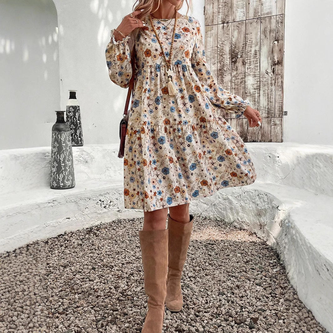 Norma® | Women'S Floral Dress With A Casual Cut And Elegant Puff Sleeves - Image 2