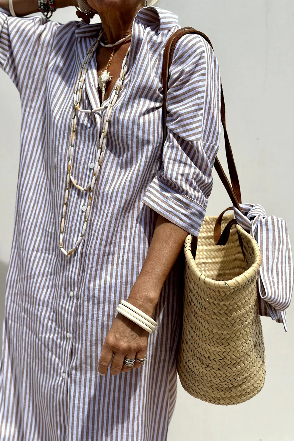 Nuria® | Striped women's summer dress - Image 6