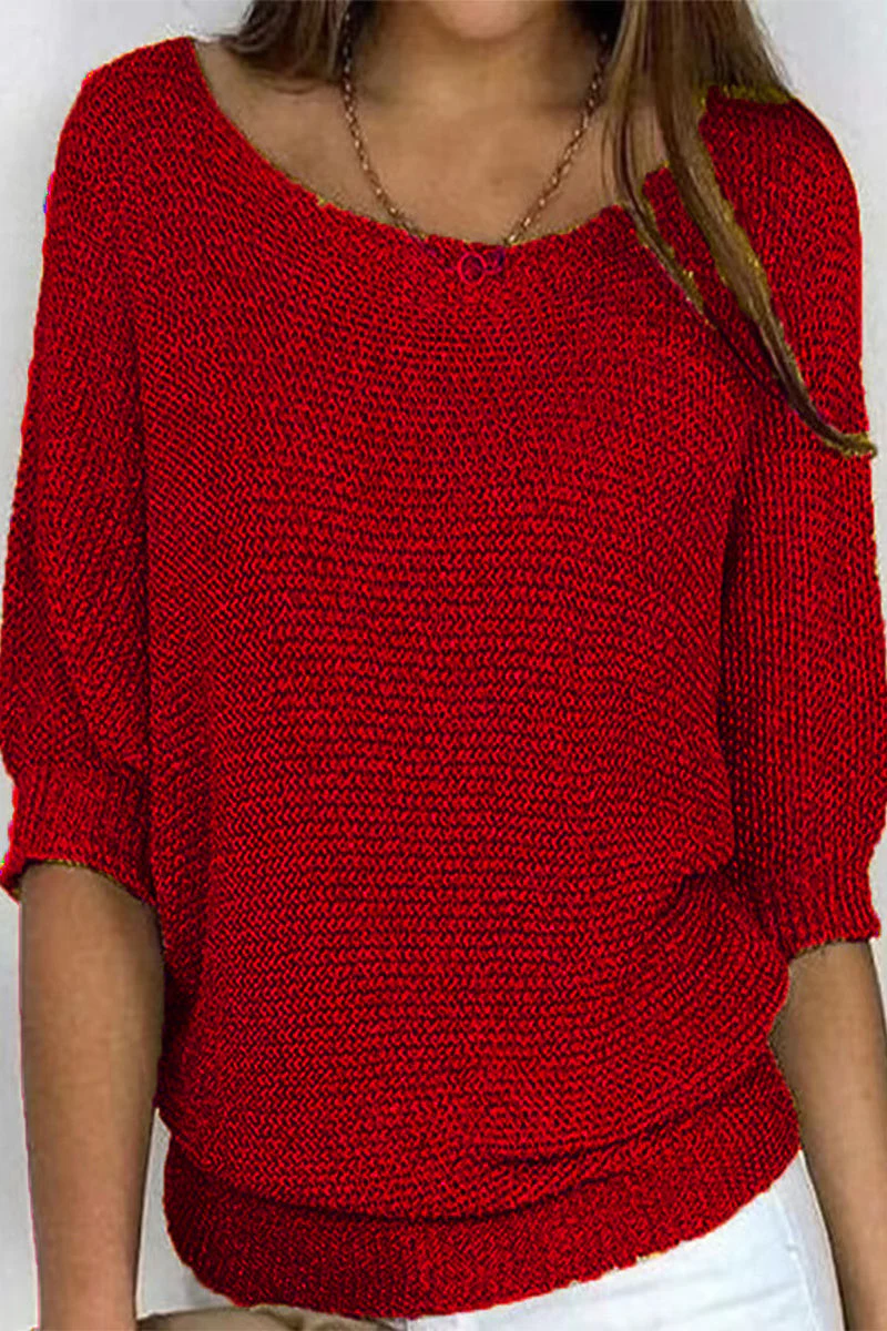Octavia | Casual plain plain O-neck tops - Image 7