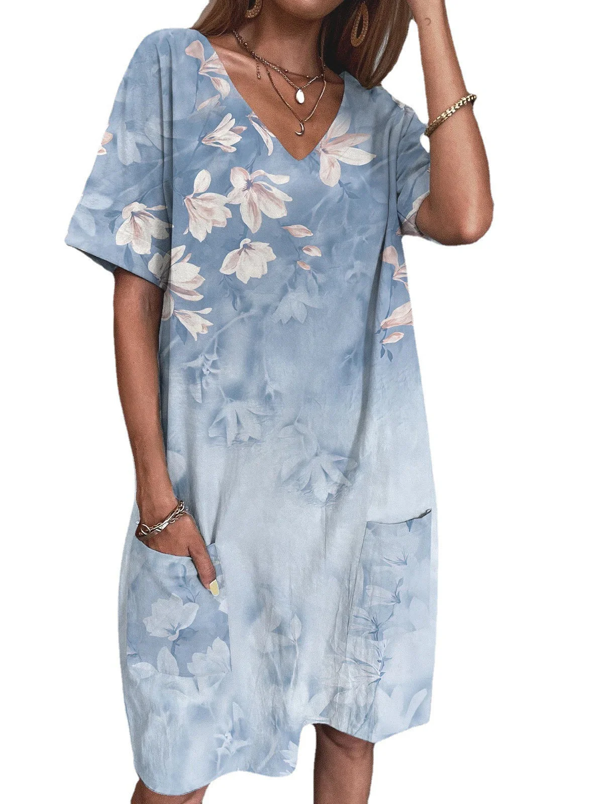 Octavia® | Women'S Floral Print V-Neck Summer Dress - Image 4