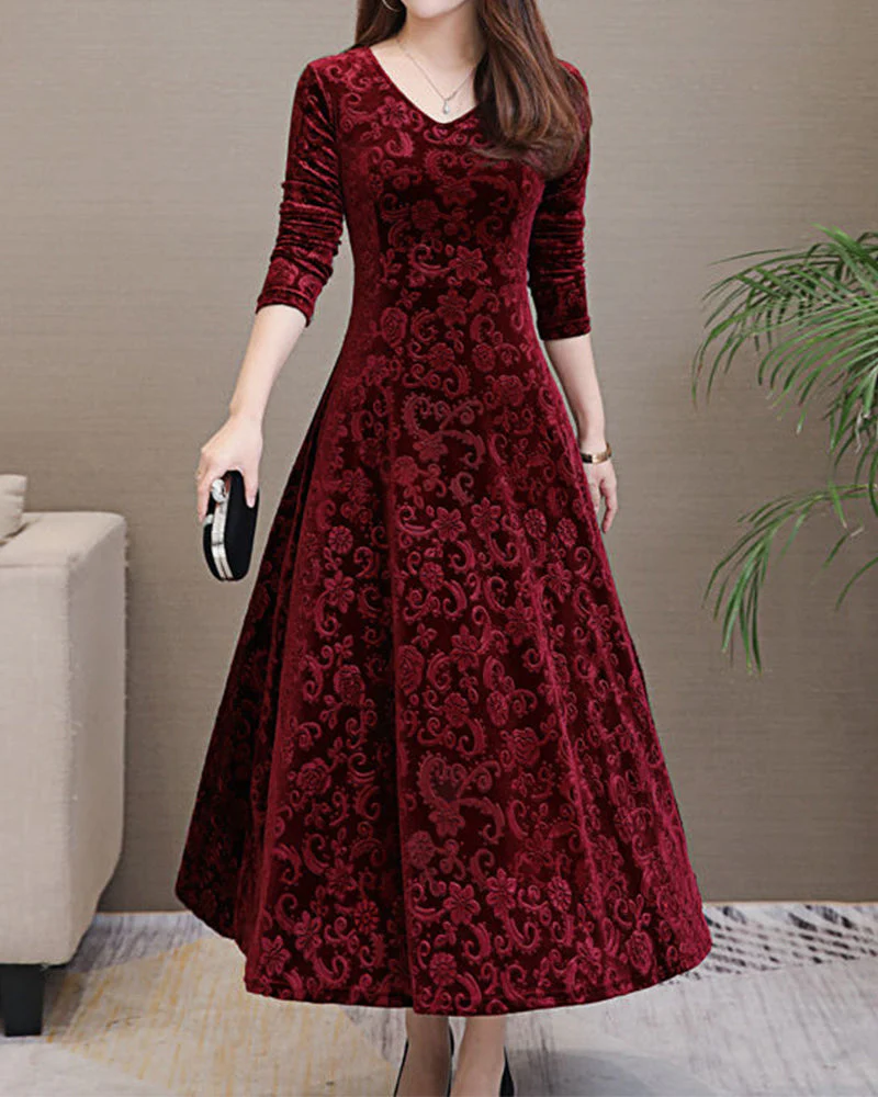 Odalis® | Elegant Velvet Dress