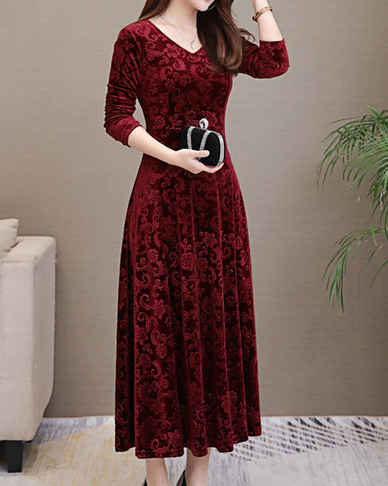 Odalis® | Elegant Velvet Dress - Image 2