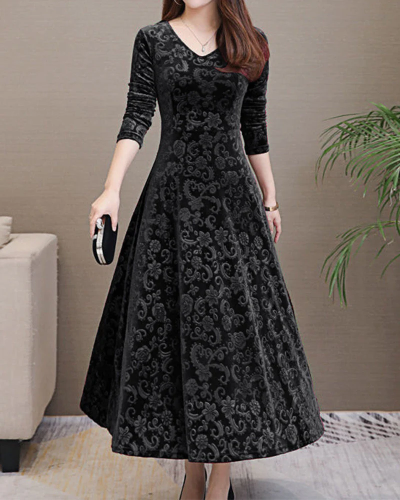 Odalis® | Elegant Velvet Dress - Image 3