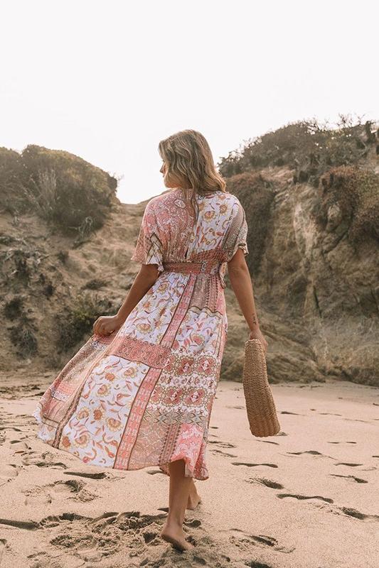 Odalis® | Printed V-Neck Cover-Up - Image 2