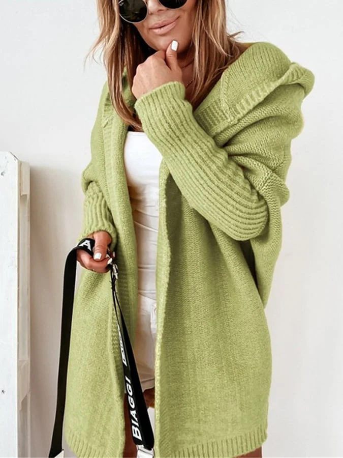 Ofelia® | Mid-length hooded coat with plain seams - Image 3