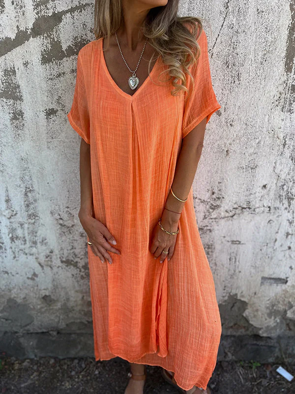Olga® | Cotton And Linen Dress - Image 5