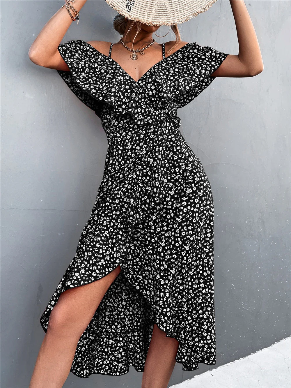 Olga® | Dress Flowers And Off-Shoulder - Image 3