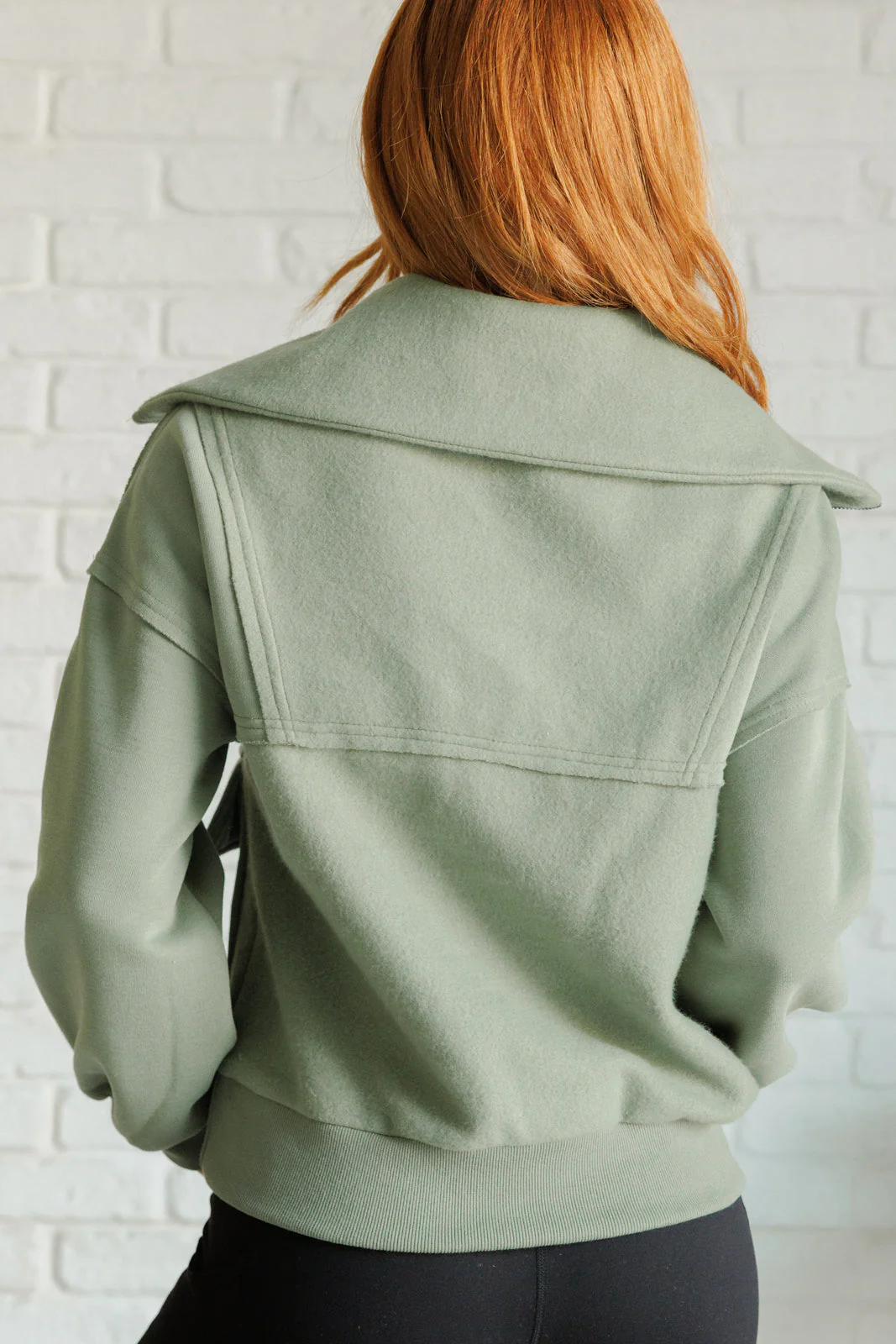 Olga | Winter is approaching. Fleece sweater with collar - Image 8