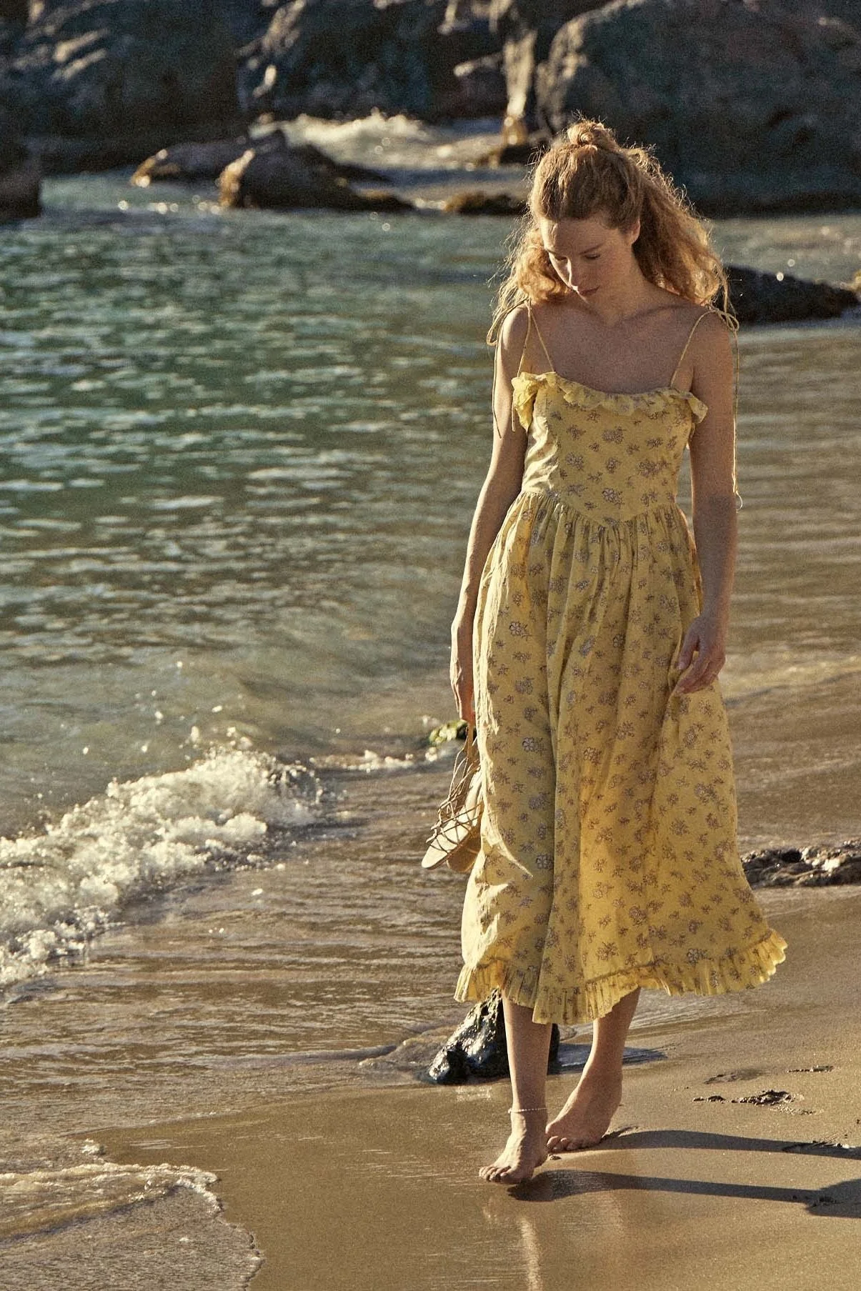 Oriana® | Printed Midi Slip With Ruffle Trim - Image 6