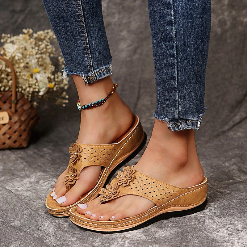 Oriana® | Women'S Blumen Cut-Out Slide Sandals - Image 3