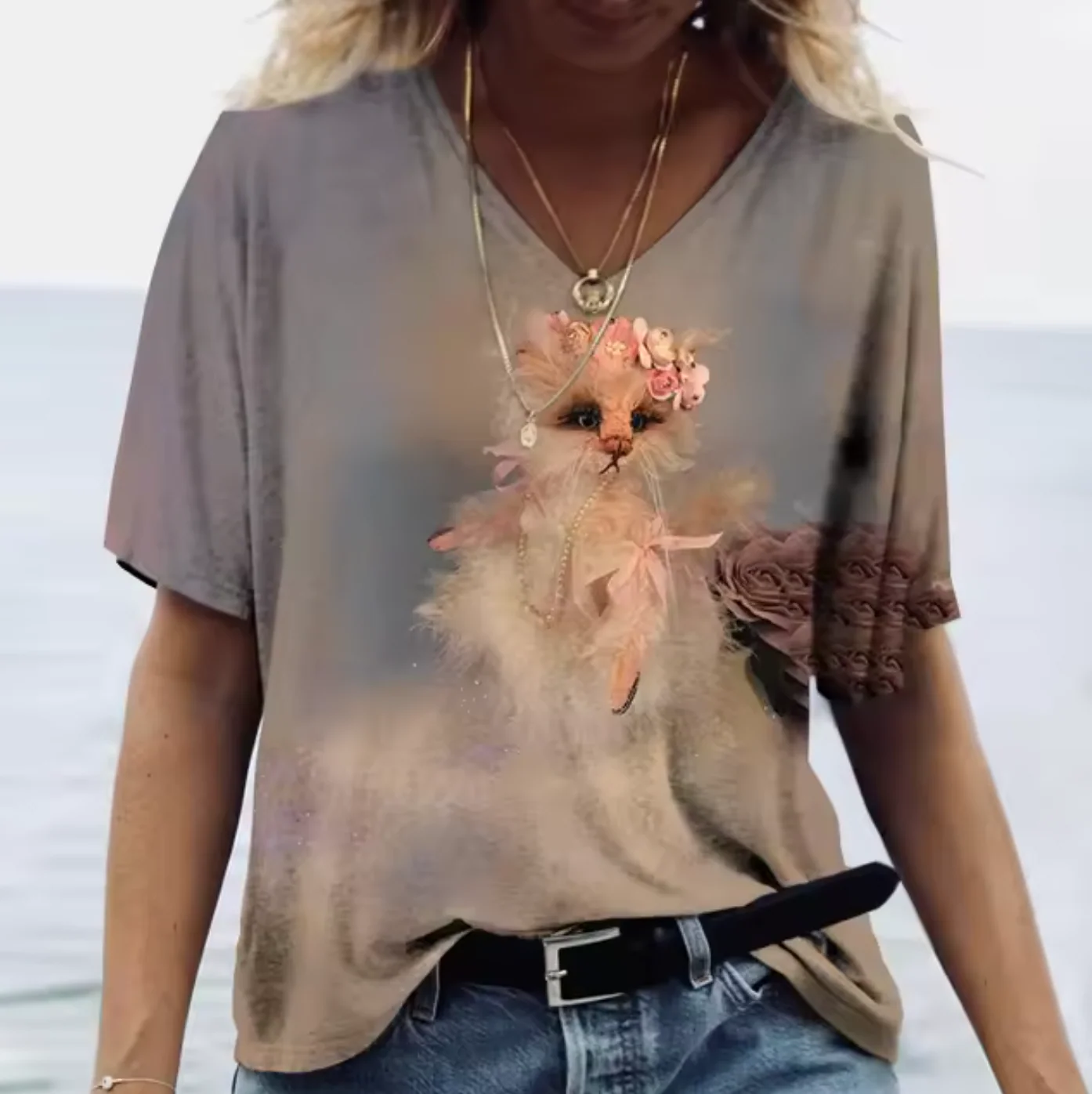 Ornella® | Colorful T-Shirts With Bunny Print - Image 10