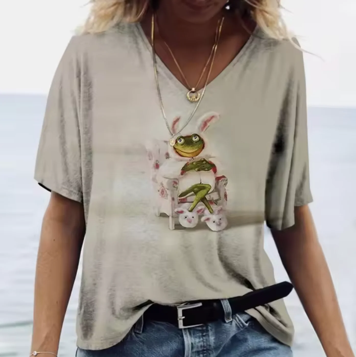 Ornella® | Colorful T-Shirts With Bunny Print - Image 11