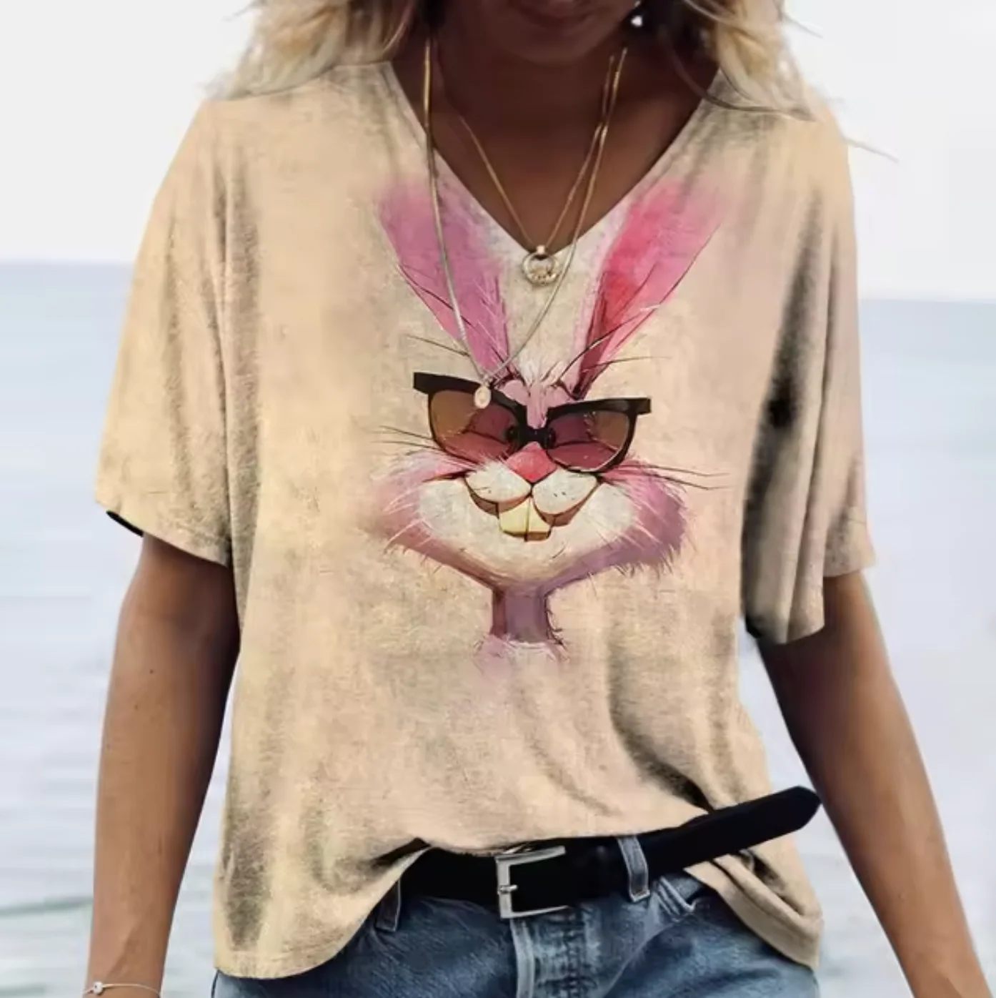 Ornella® | Colorful T-Shirts With Bunny Print - Image 12