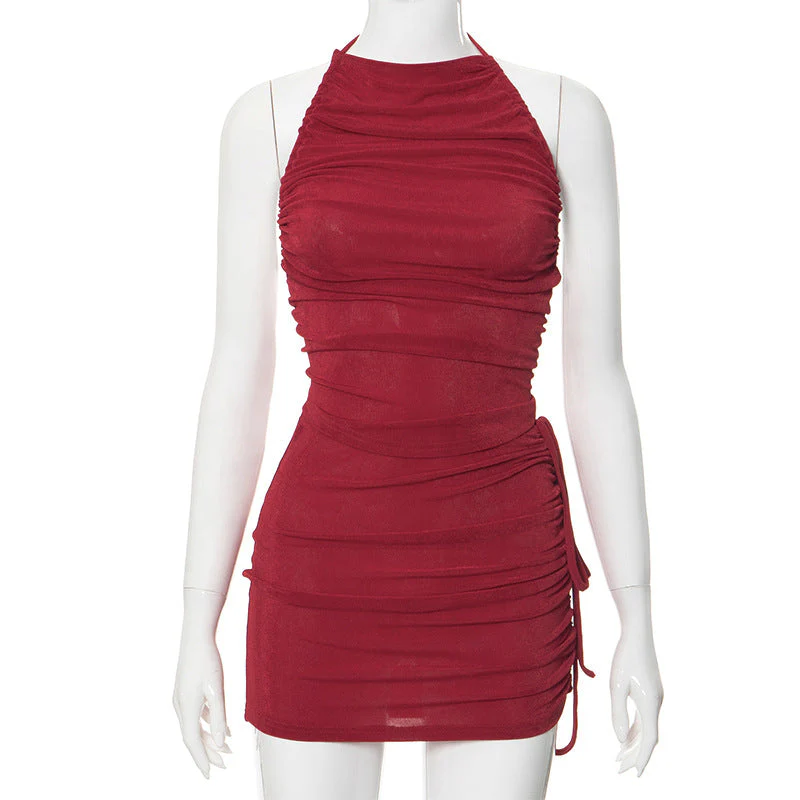 Ornella® | Women'S Bodycon Evening Dress With High Neck And Gathering - Image 9
