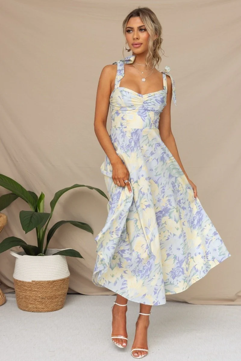 Otilia® | Printed Midi Dress With Straps - Image 10