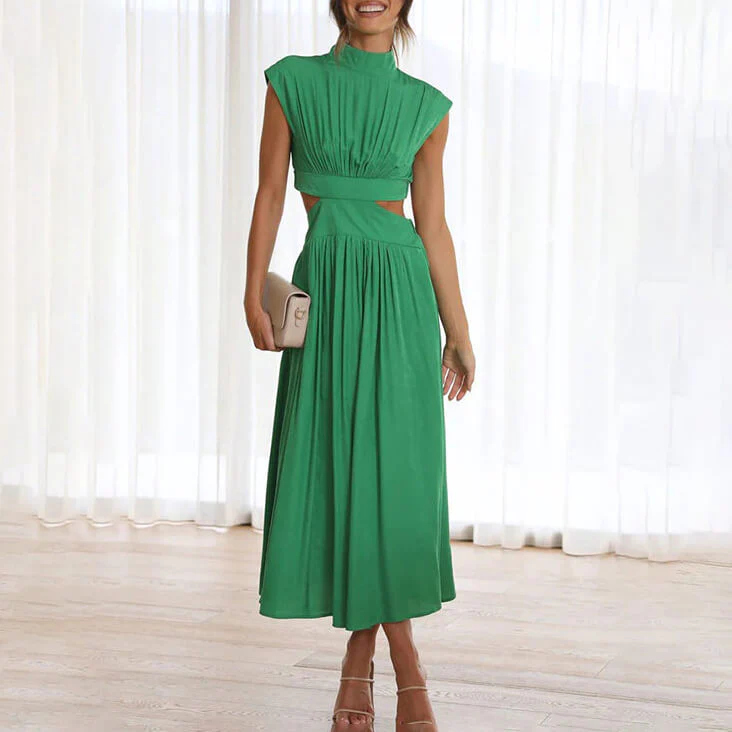 Paula® | High-Neck Pleated Dress - Image 11