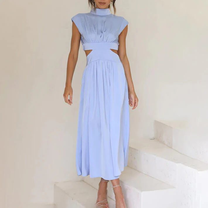 Paula® | High-Neck Pleated Dress - Image 4