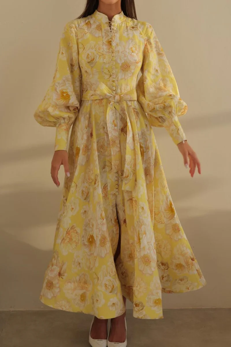 Paulina® | Balloon Sleeve Floral Maxi Dress - Image 4